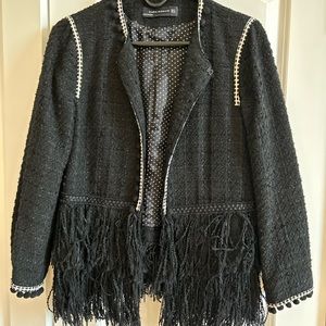 Zara fringe Blazer